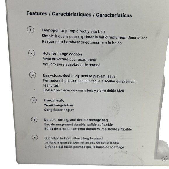 Ameda Pump N Protect Breast Milk Storage Bags And Adapters 6oz Or 180ml 150 Bags - Picture 8 of 12